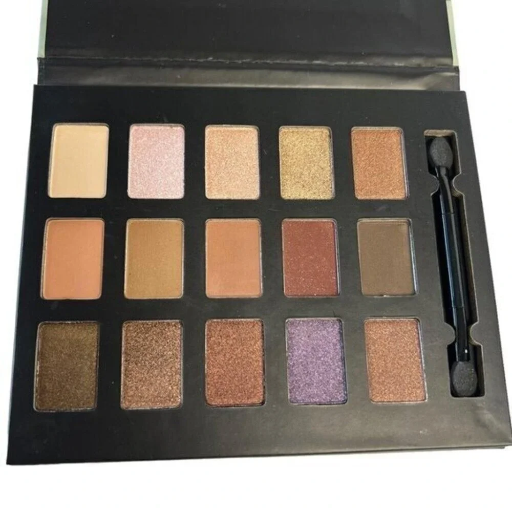 Okalan Powder Bare Temptation 15 Color Eye Shadow Palette Matte Shimmer Neutrals